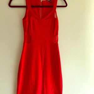 Express, red dress, size zero